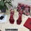 Dolce & Gabbana Heel 10.5cm Leather Sandals Patent Red with DG Pop Heel 2021