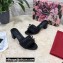 Dolce & Gabbana Heel 6.5cm Woven nappa leather Bow Mules Black 2021