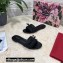Dolce & Gabbana Woven nappa leather Bow Flat Sliders Black 2021