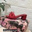 Dolce & Gabbana Heel 6.5cm Woven nappa leather Bow Mules Red 2021