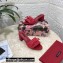 Dolce & Gabbana Heel 6.5cm Woven nappa leather Bow Mules Red 2021