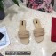 Dolce & Gabbana Woven nappa leather Bow Flat Sliders Beige 2021