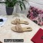 Dolce & Gabbana Woven nappa leather Bow Flat Sliders Beige 2021