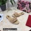 Dolce & Gabbana Woven nappa leather Bow Flat Sliders Beige 2021
