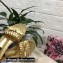 Dolce & Gabbana Woven nappa leather Bow Flat Sliders Gold 2021