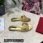 Dolce & Gabbana Woven nappa leather Bow Flat Sliders Gold 2021