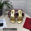 Dolce & Gabbana Woven nappa leather Bow Flat Sliders Gold 2021