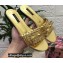 Dolce & Gabbana Woven nappa leather Bow Flat Sliders Gold 2021