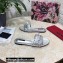 Dolce & Gabbana Woven nappa leather Bow Flat Sliders Silver 2021
