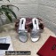 Dolce & Gabbana Woven nappa leather Bow Flat Sliders Silver 2021
