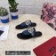 Dolce & Gabbana Thong-strap sandals Denim Blue with DG logo 2021