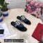 Dolce & Gabbana Thong-strap sandals Denim Blue with DG logo 2021