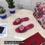 Dolce & Gabbana Patent leather sliders Fuchsia with DG Pop logo 2021