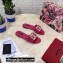 Dolce & Gabbana Patent leather sliders Fuchsia with DG Pop logo 2021