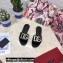 Dolce & Gabbana Patent leather sliders Black with DG Pop logo 2021