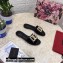 Dolce & Gabbana Patent leather sliders Black with DG Pop logo 2021