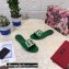 Dolce & Gabbana Patent leather sliders Green with DG Pop logo 2021