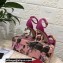 Dolce & Gabbana Heel 10.5cm Leather Chain Sandals Fuchsia with Baroque DG heel 2021