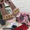 Dolce & Gabbana Heel 10.5cm Leather Chain Sandals Nude Pink with Baroque DG heel 2021