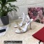 Dolce & Gabbana Heel 10.5cm Leather Chain Sandals White 2021