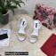 Dolce & Gabbana Heel 10.5cm Leather Chain Sandals White 2021