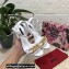 Dolce & Gabbana Heel 10.5cm Leather Chain Sandals White 2021