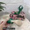 Dolce & Gabbana Heel 10.5cm Leather Chain Sandals Green 2021