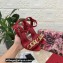 Dolce & Gabbana Heel 10.5cm Leather Chain Sandals Red 2021