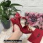 Dolce & Gabbana Heel 10.5cm Leather Chain Sandals Red 2021