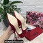 Dolce & Gabbana Heel 6.5cm Slingback Pumps Satin Red with Crystal Bow 2021