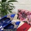 Dolce & Gabbana Heel 6.5cm Slingback Pumps Satin Blue with Crystal Bow 2021