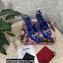 Dolce & Gabbana Heel 6.5cm Slingback Pumps Satin Blue with Crystal Bow 2021