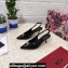 Dolce & Gabbana Heel 6.5cm Patent Leather Slingback Pumps Black with DG Pop Logo 2021