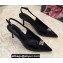 Dolce & Gabbana Heel 6.5cm Patent Leather Slingback Pumps Black with DG Pop Logo 2021