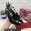 Dolce & Gabbana Heel 6.5cm Patent Leather Slingback Pumps Black with DG Pop Logo 2021
