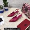 Dolce & Gabbana Heel 6.5cm Patent Leather Slingback Pumps Fuchsia with DG Pop Logo 2021