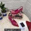 Dolce & Gabbana Heel 6.5cm Patent Leather Slingback Pumps Fuchsia with DG Pop Logo 2021