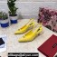 Dolce & Gabbana Heel 6.5cm Patent Leather Slingback Pumps Yellow with DG Pop Logo 2021