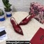 Dolce & Gabbana Heel 6.5cm Patent Leather Slingback Pumps Burgundy with DG Pop Logo 2021