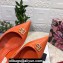 Dolce & Gabbana Heel 6.5cm Patent Leather Slingback Pumps Orange with DG Pop Logo 2021