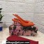 Dolce & Gabbana Heel 6.5cm Patent Leather Slingback Pumps Orange with DG Pop Logo 2021