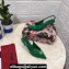 Dolce & Gabbana Heel 6.5cm Patent Leather Slingback Pumps Green with DG Pop Logo 2021
