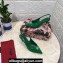 Dolce & Gabbana Heel 6.5cm Patent Leather Slingback Pumps Green with DG Pop Logo 2021