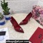 Dolce & Gabbana Heel 10.5cm Patent Leather Pumps Burgundy with DG Pop Logo 2021