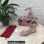Dolce & Gabbana Heel 10.5cm Leather Sandals Light Pink with DG Pop Heel 2021