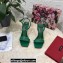 Dolce & Gabbana Heel 10.5cm Leather Sandals Green with DG Pop Heel 2021