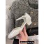 Chanel Patent Calfskin Mary Janes Open Shoes G38571 White Spring 2022