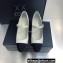 Chanel Heel 7cm Mary Janes Pumps White/Black Spring 2022