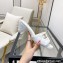 Chanel Quilting CC Logo Heel Mules White Spring 2022
