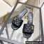 Chanel Quilting CC Logo Heel Mules Black Spring 2022